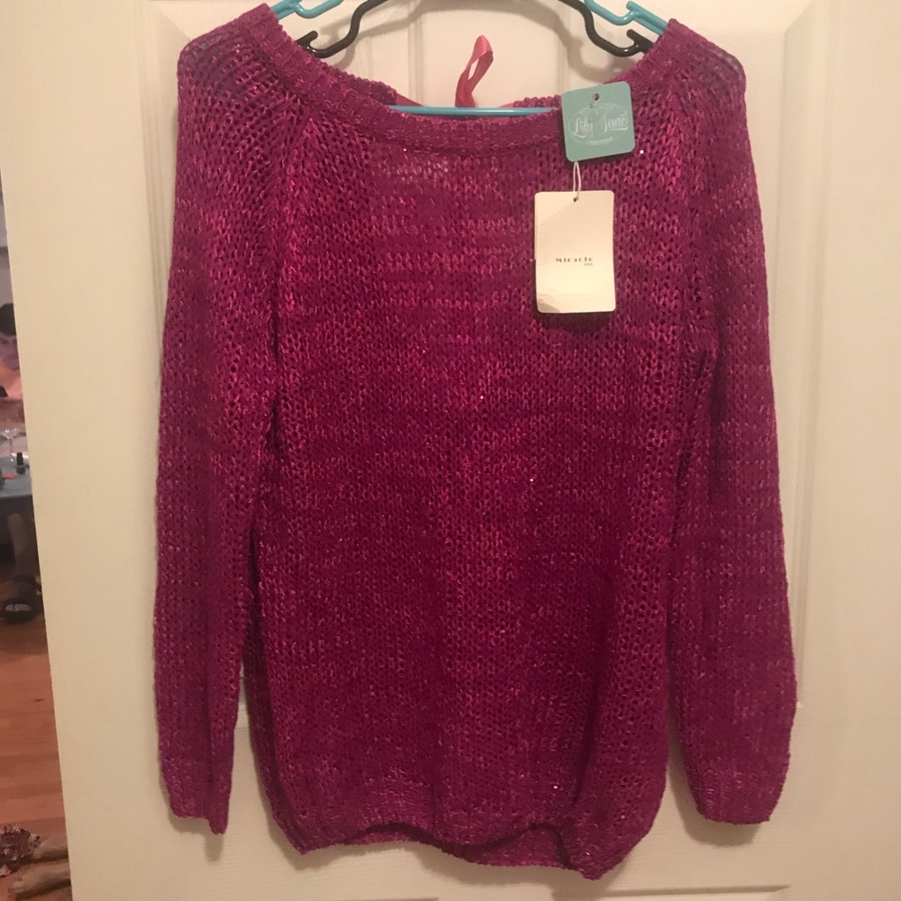 NWT Magenta sweater